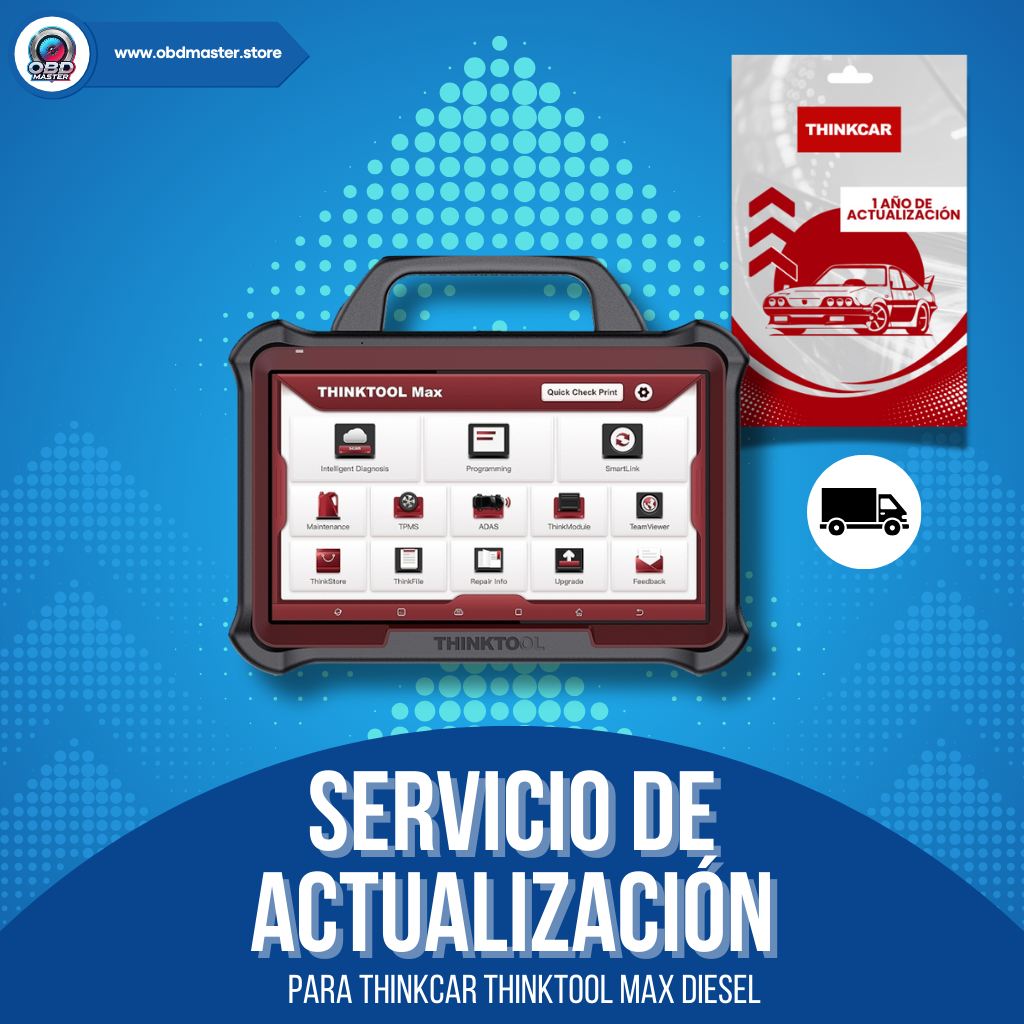 Renovación de Software Actualización 1 Año Thinkcar Thinktool Max Diesel
