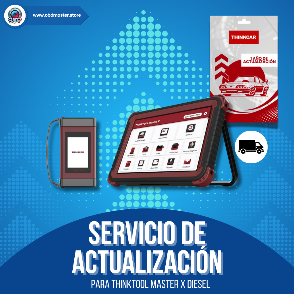 Renovación de Software Actualización 1 Año Thinkcar Master X Diesel